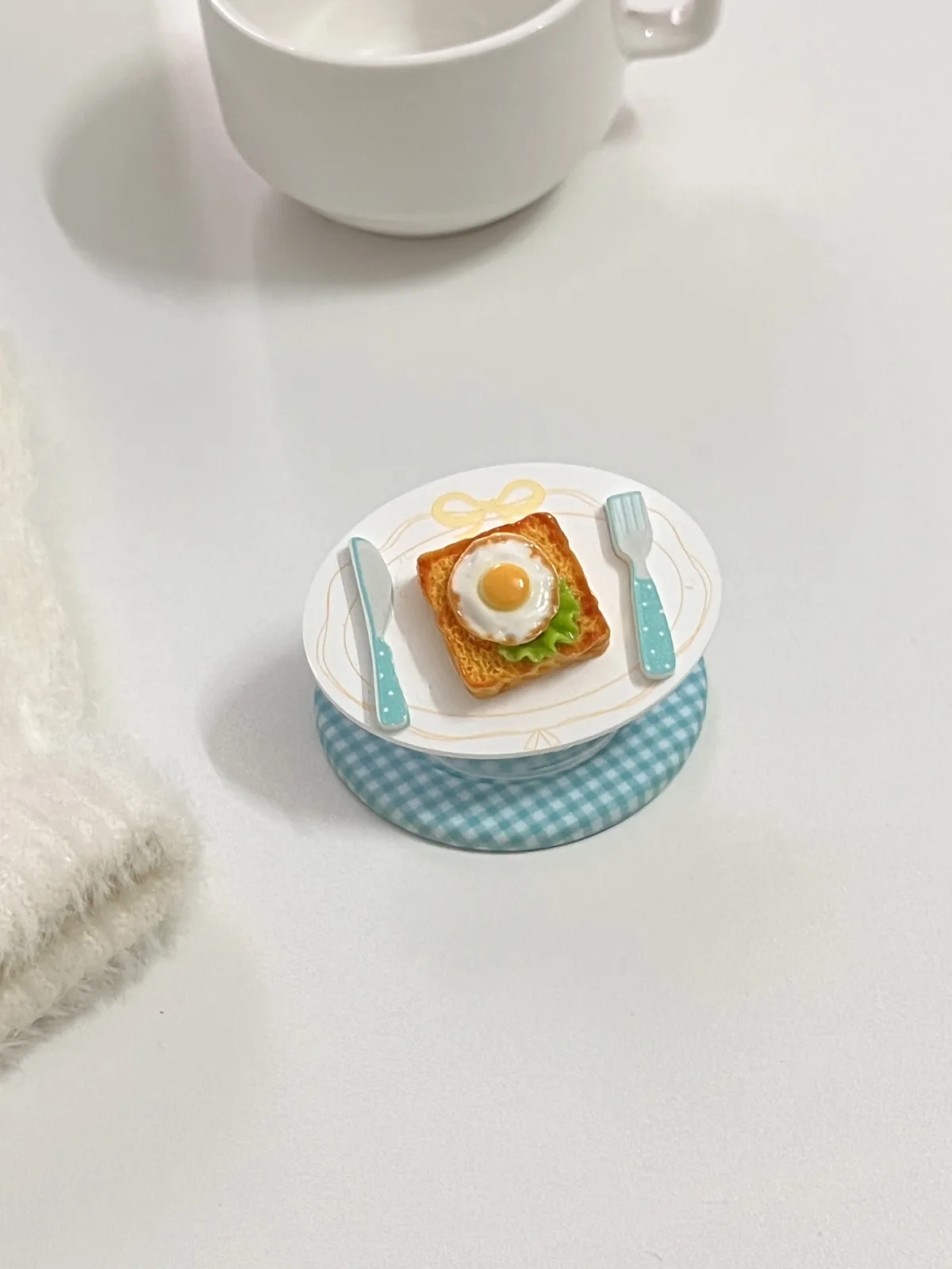 Cute Lemon Yellow Breakfast Phone Case with 3D Toast Plate Detail for iPhone 17 16 15 Pro Max