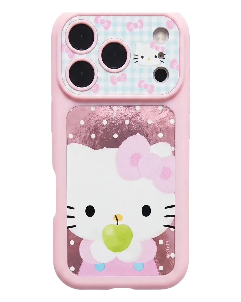 Hello Kitty Pink Bow Phone Case with Beaded Strap for iPhone 17 16 15 Pro Max
