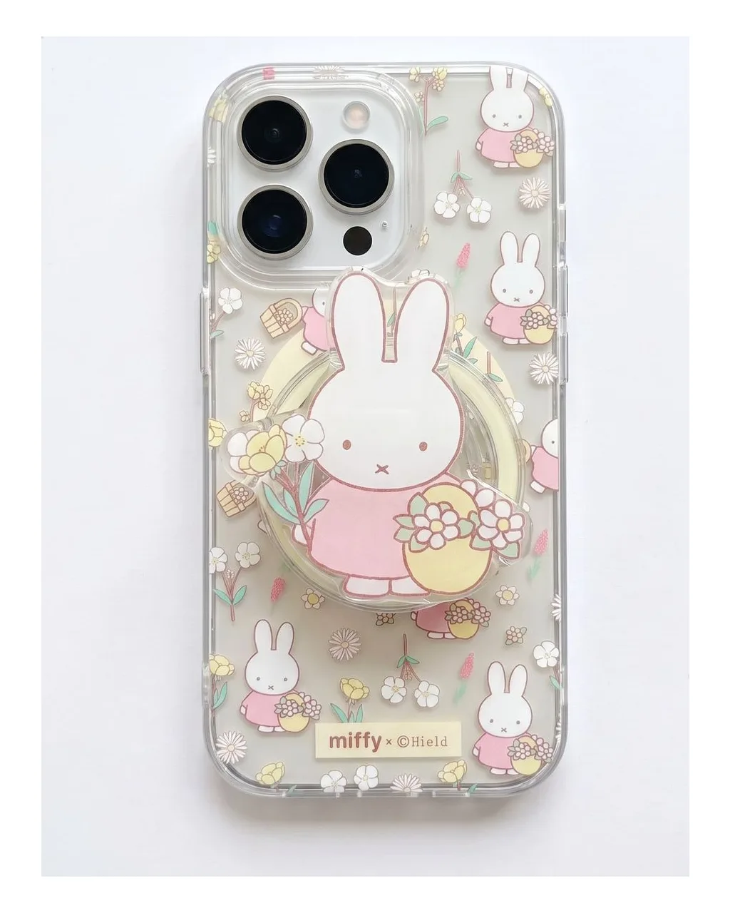 Miffy Floral Clear Phone Case for iPhone 17 16 15 14 13 Pro Max | Kawaii Y2K — MagSafe