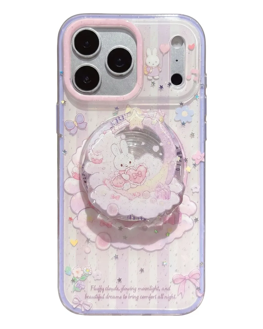 Miffy Kawaii 3D Magnetic Phone Case with Beaded Strap for iPhone 17 16 15 14 13 Pro Max — MagSafe