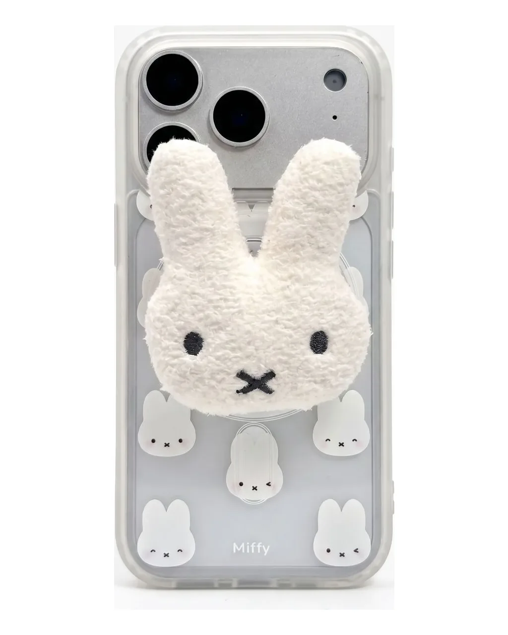 Miffy Plush Bunny Grip Phone Case for iPhone 17 16 15 14 13 Pro Max — MagSafe