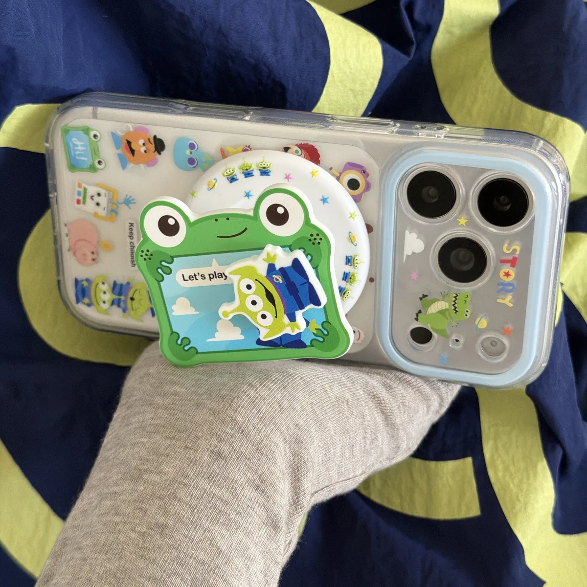 Toy Story Buzz Lightyear Clear Phone Case with Cute Character Print for iPhone 17 16 15 Pro Max — MagSafe