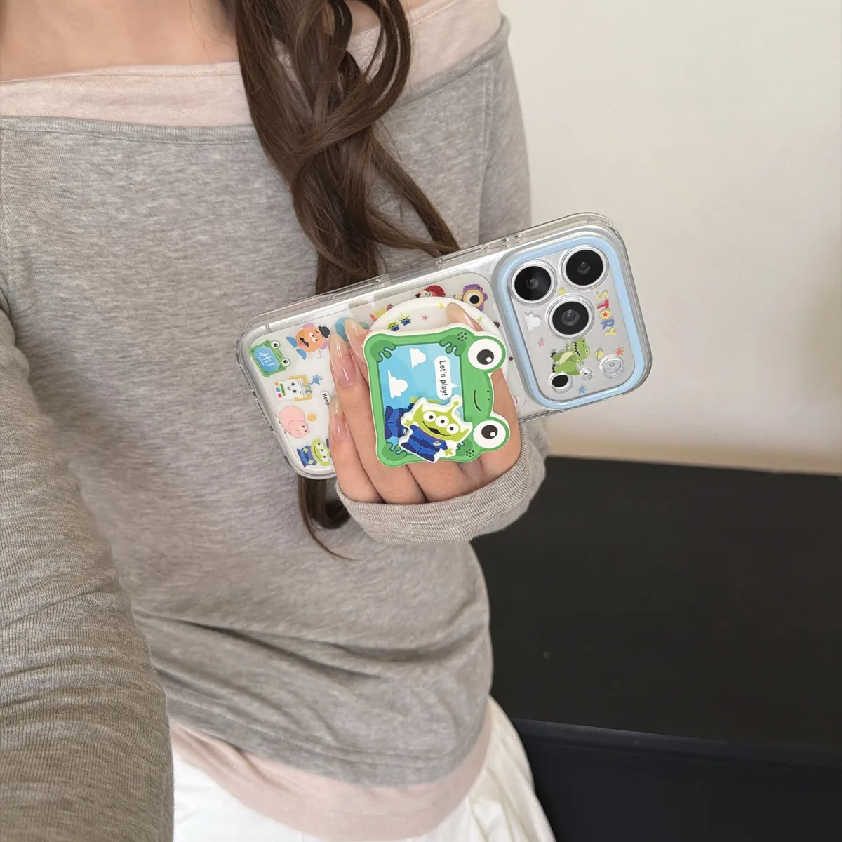 Toy Story Buzz Lightyear Clear Phone Case with Cute Character Print for iPhone 17 16 15 Pro Max — MagSafe