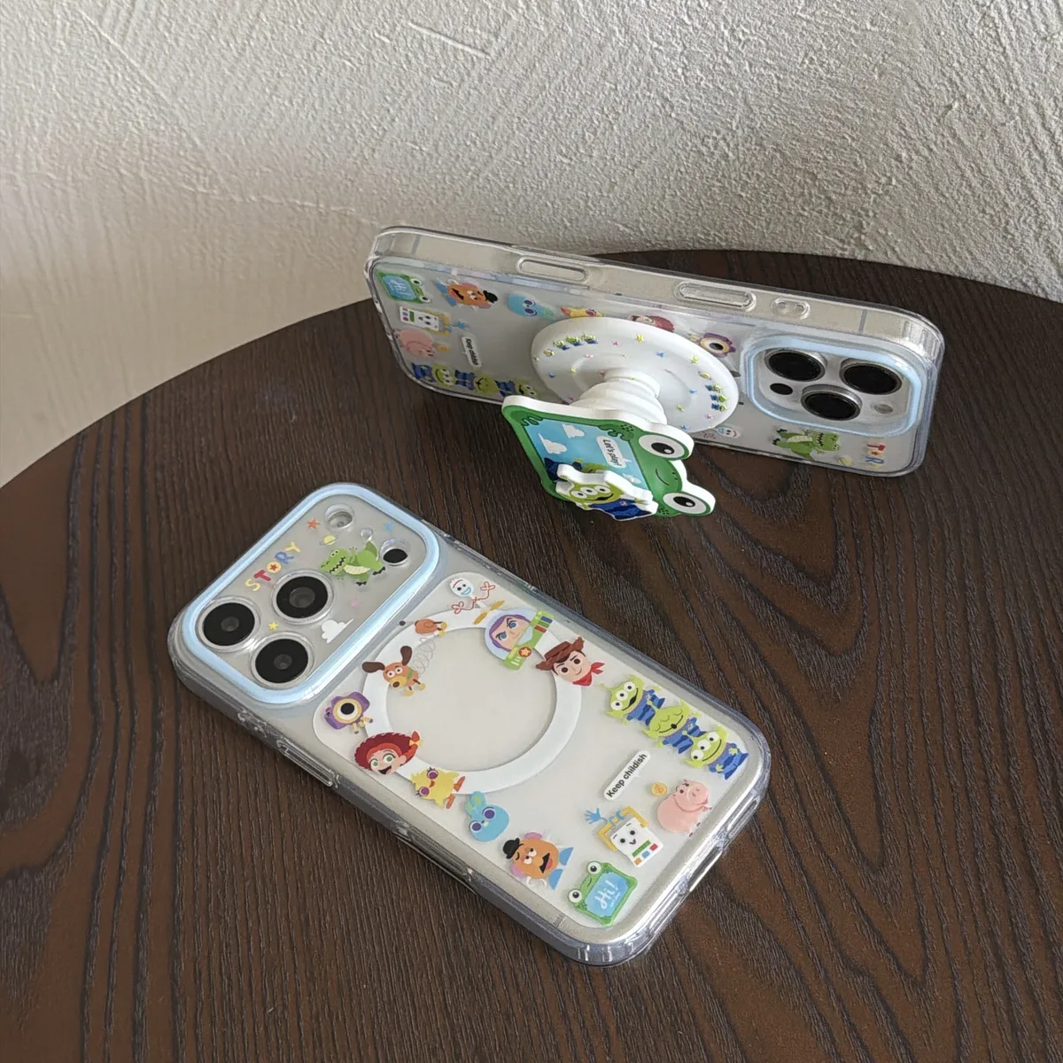 Toy Story Buzz Lightyear Clear Phone Case with Cute Character Print for iPhone 17 16 15 Pro Max — MagSafe