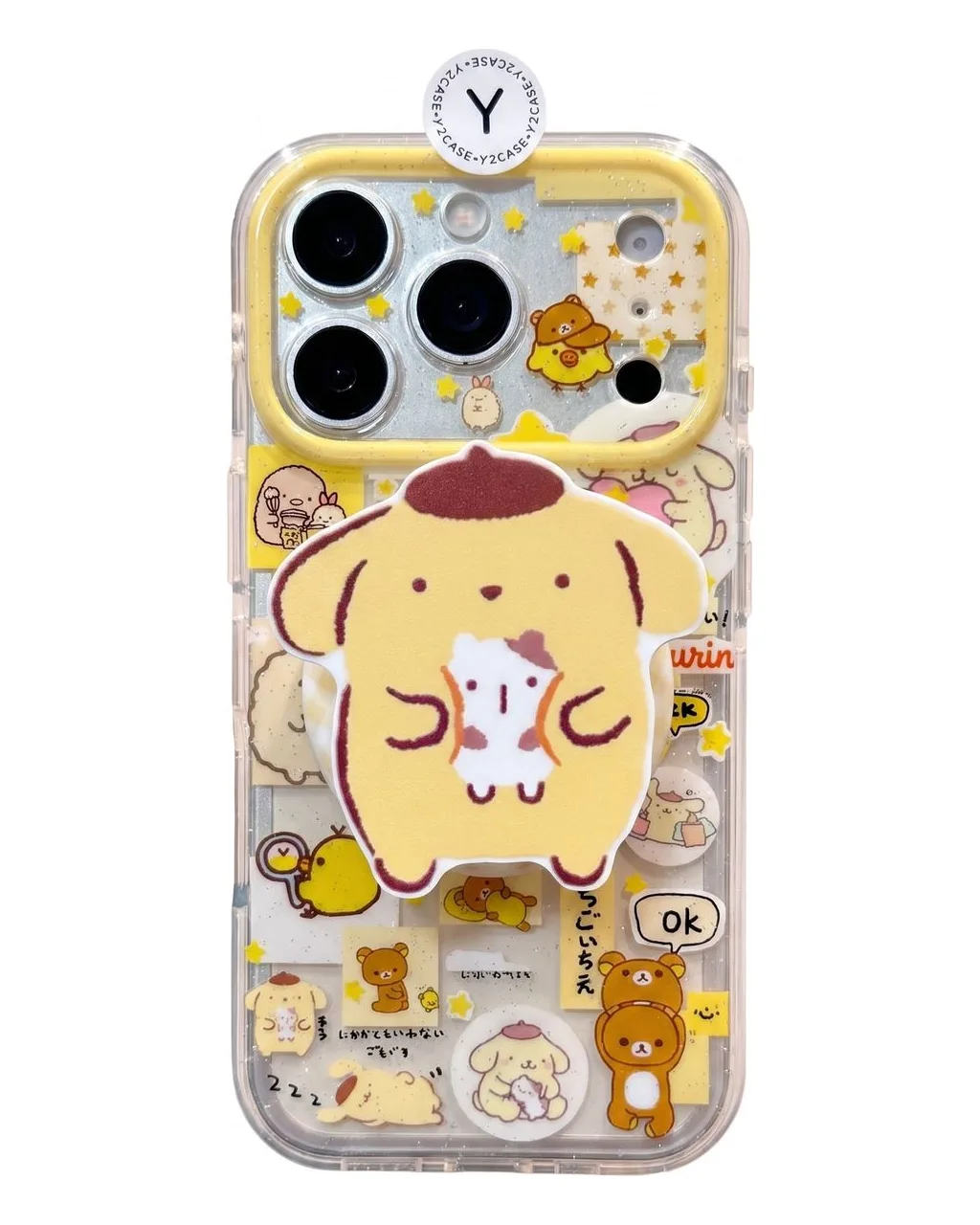 Pompompurin Kawaii Clear Phone Case for iPhone 17 16 15 14 13 Pro Max — MagSafe