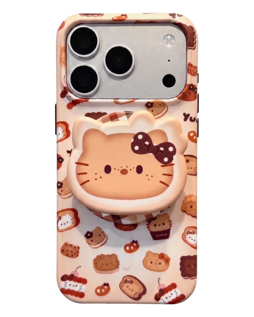 Sanrio Hello Kitty Yummy Cookie Case with 3D Grip for iPhone 17 16 15 14 13 Pro Max — MagSafe