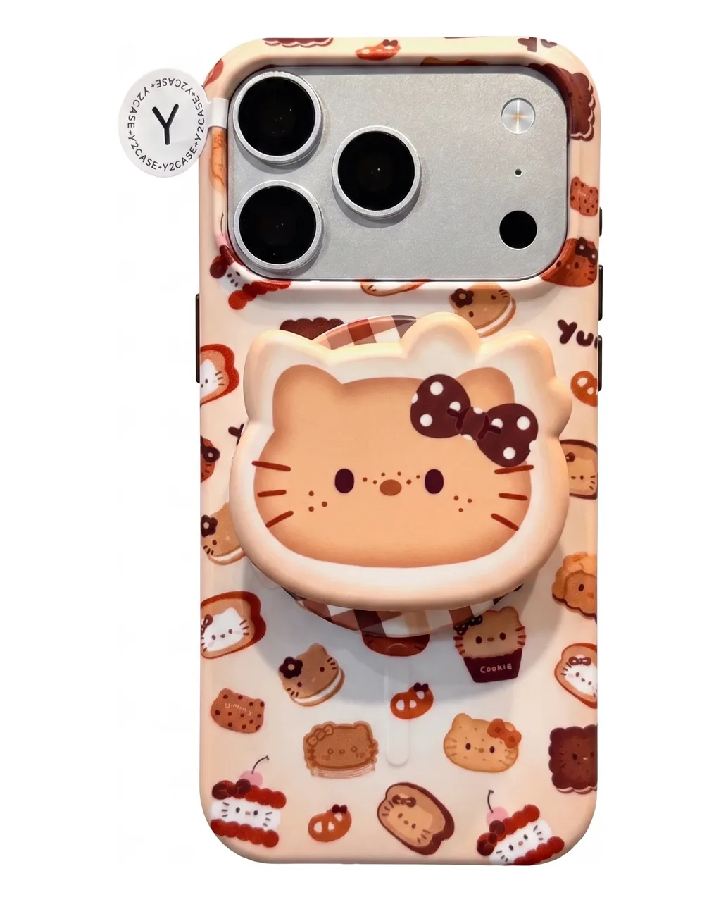 Sanrio Hello Kitty Yummy Cookie iPhone 17 16 15 14 13 Pro Max Case with 3D Grip — MagSafe