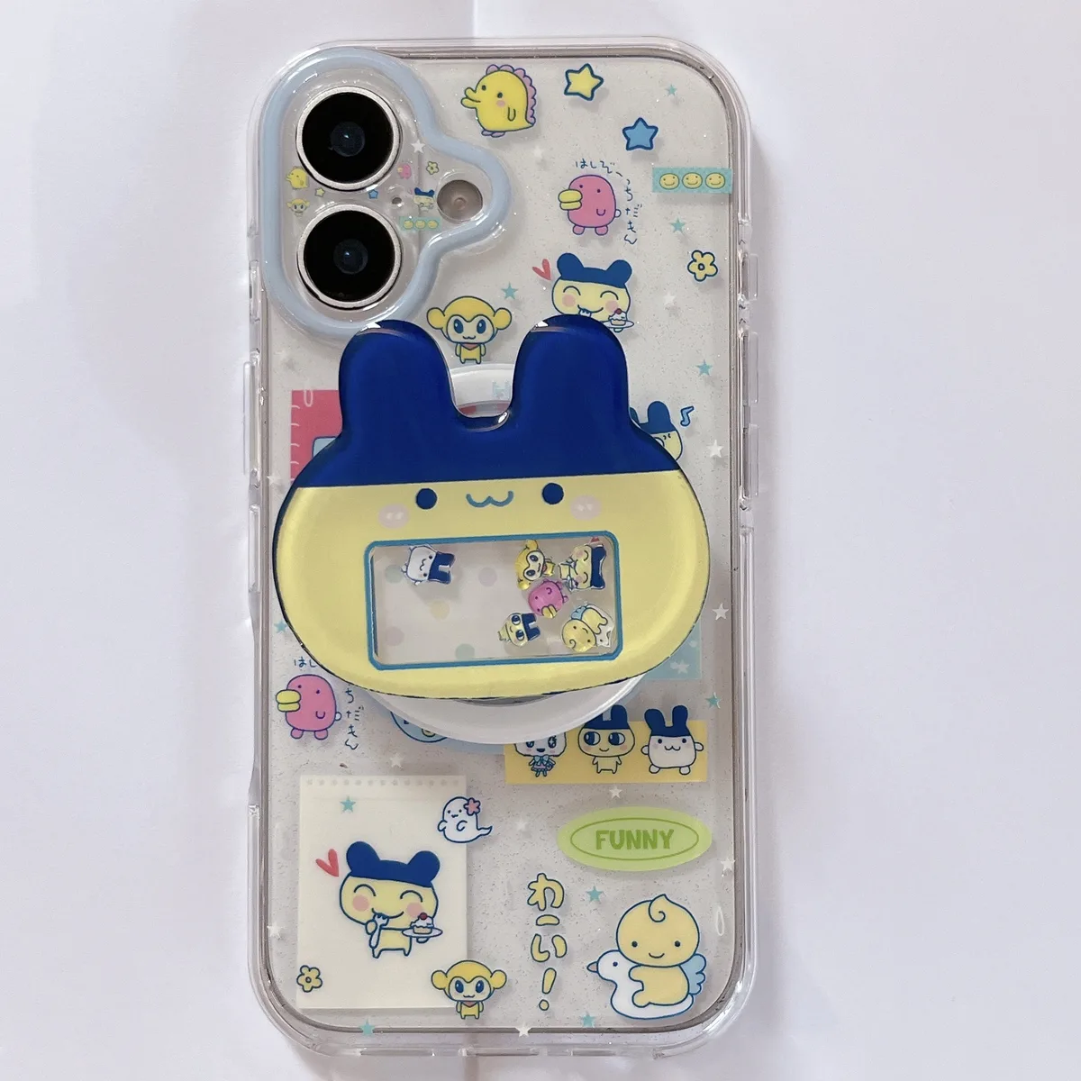 Tamagotchi Pop Phone Case with Stand & Beaded Strap for iPhone 17 16 15 14 13 Pro Max — MagSafe