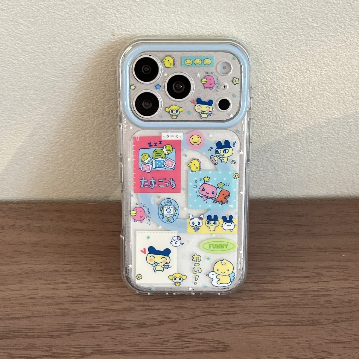 Tamagotchi Pop Phone Case with Stand & Beaded Strap for iPhone 17 16 15 14 13 Pro Max — MagSafe