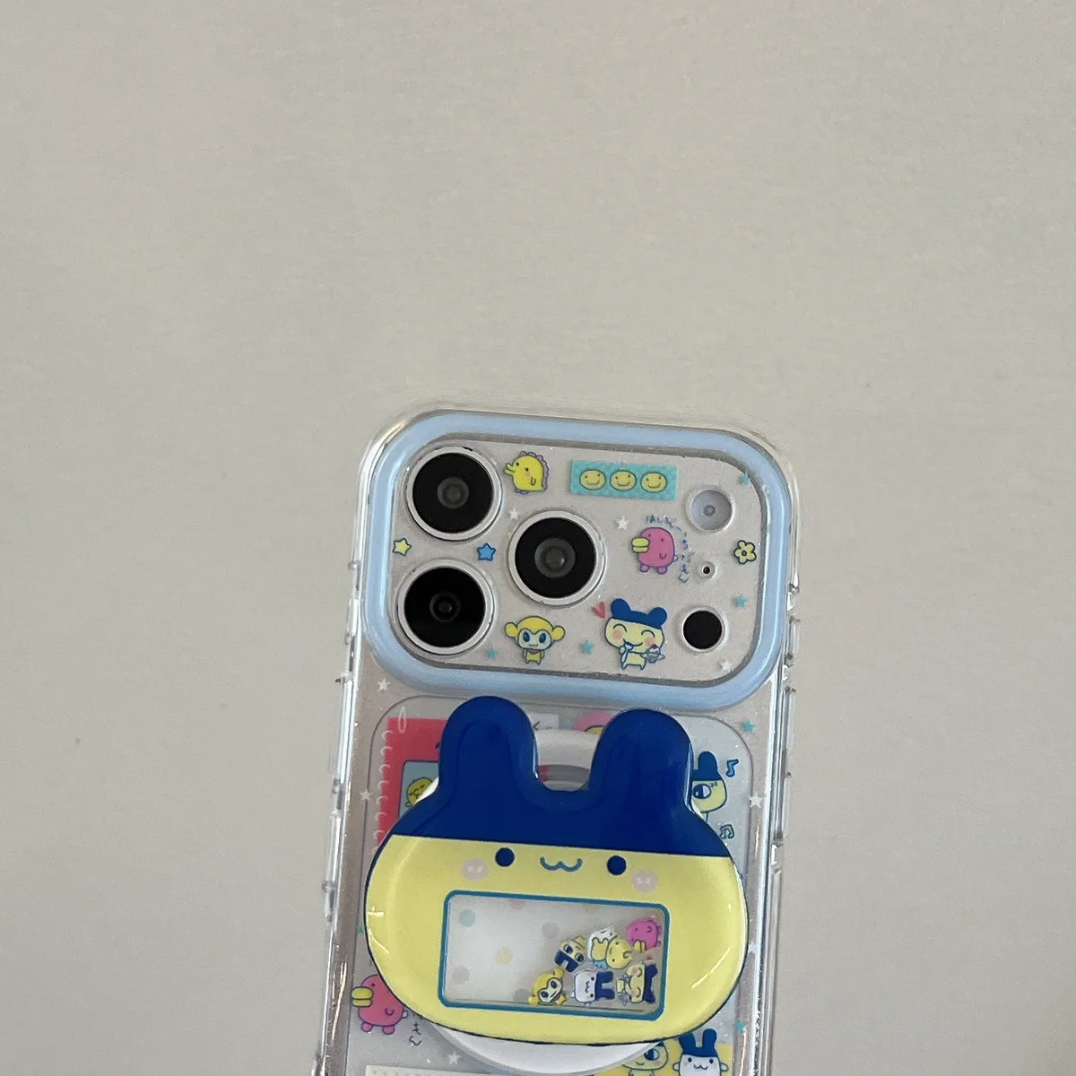 Tamagotchi Pop Phone Case with Stand & Beaded Strap for iPhone 17 16 15 14 13 Pro Max — MagSafe