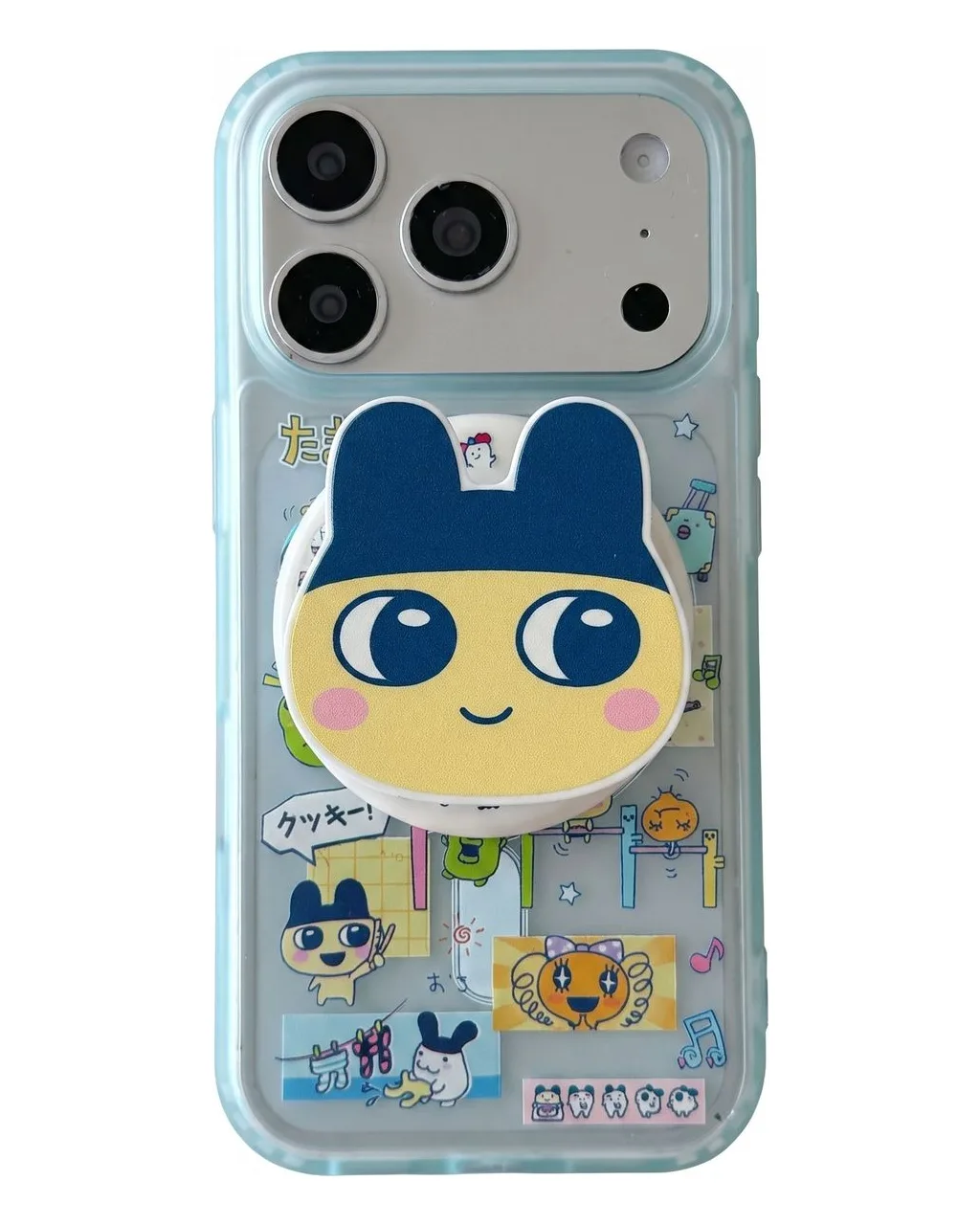 Tamagotchi Scrapbook Ver.3 Phone Case with PopSocket & Beaded Strap for iPhone 17 16 15 14 13 Pro Max — MagSafe