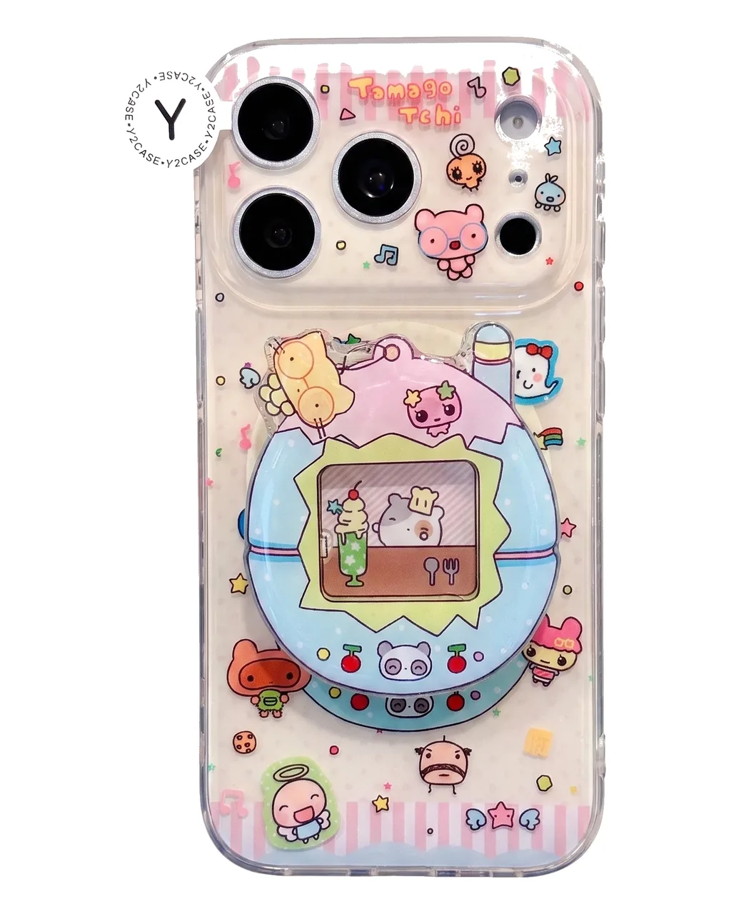 Tomago Tchi Cute Kawaii Clear Phone Case for iPhone 17 16 15 14 13 Pro Max — MagSafe