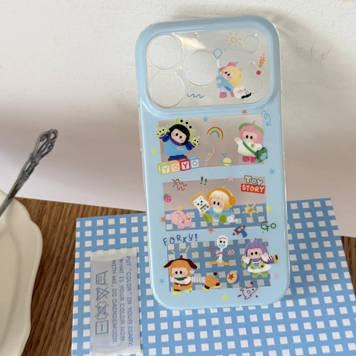Toy Story Kawaii Phone Case with Beaded Strap for iPhone 17 16 15 14 13 Pro Max