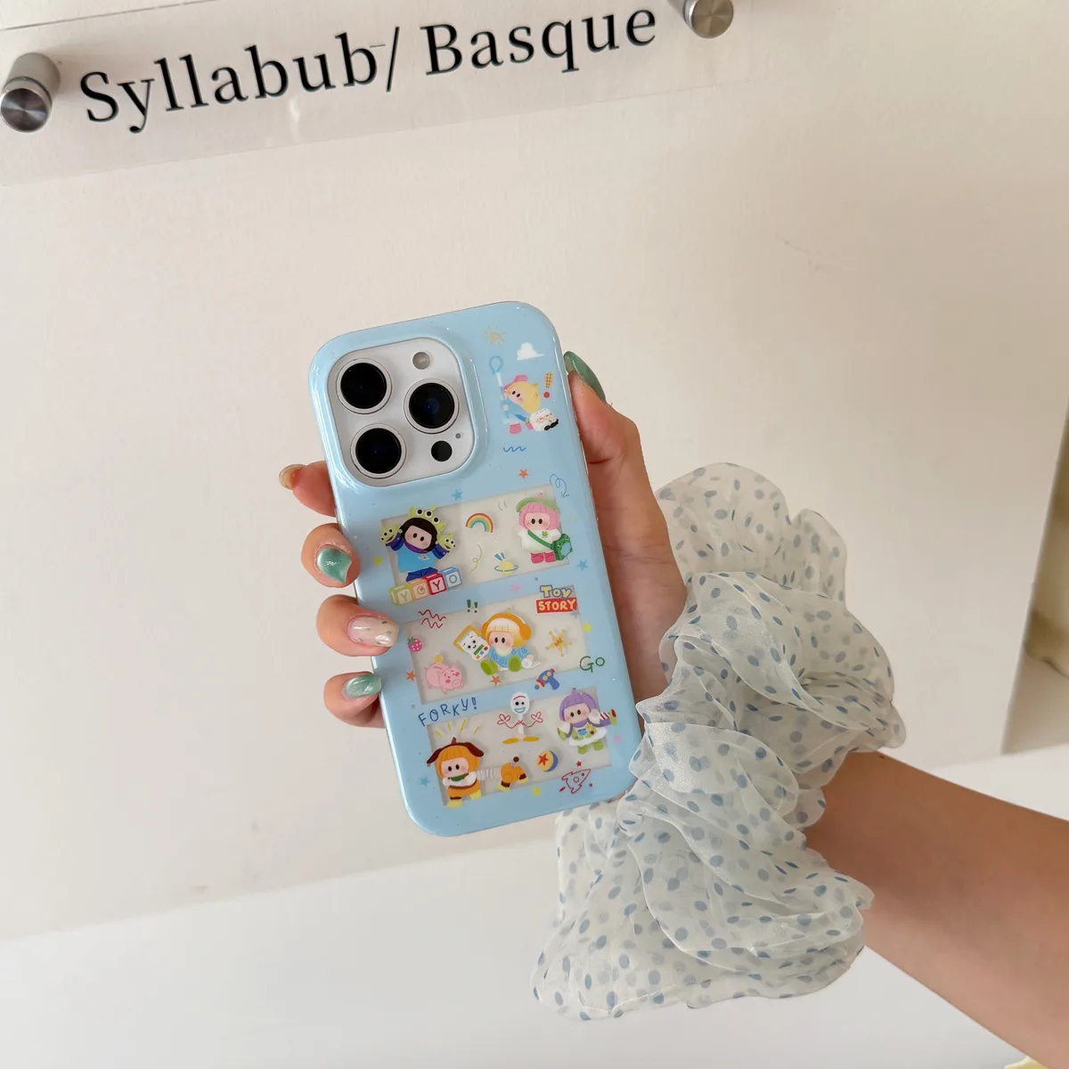 Toy Story Kawaii Phone Case with Beaded Strap for iPhone 17 16 15 14 13 Pro Max