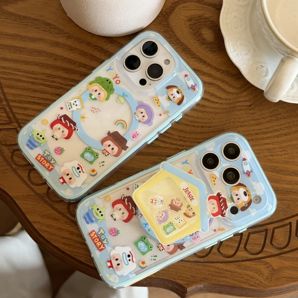 Toy Story Kawaii Bubble Phone Case with Jessie House Charm & Beaded Strap for iPhone 17 16 15 Pro Max — MagSafe