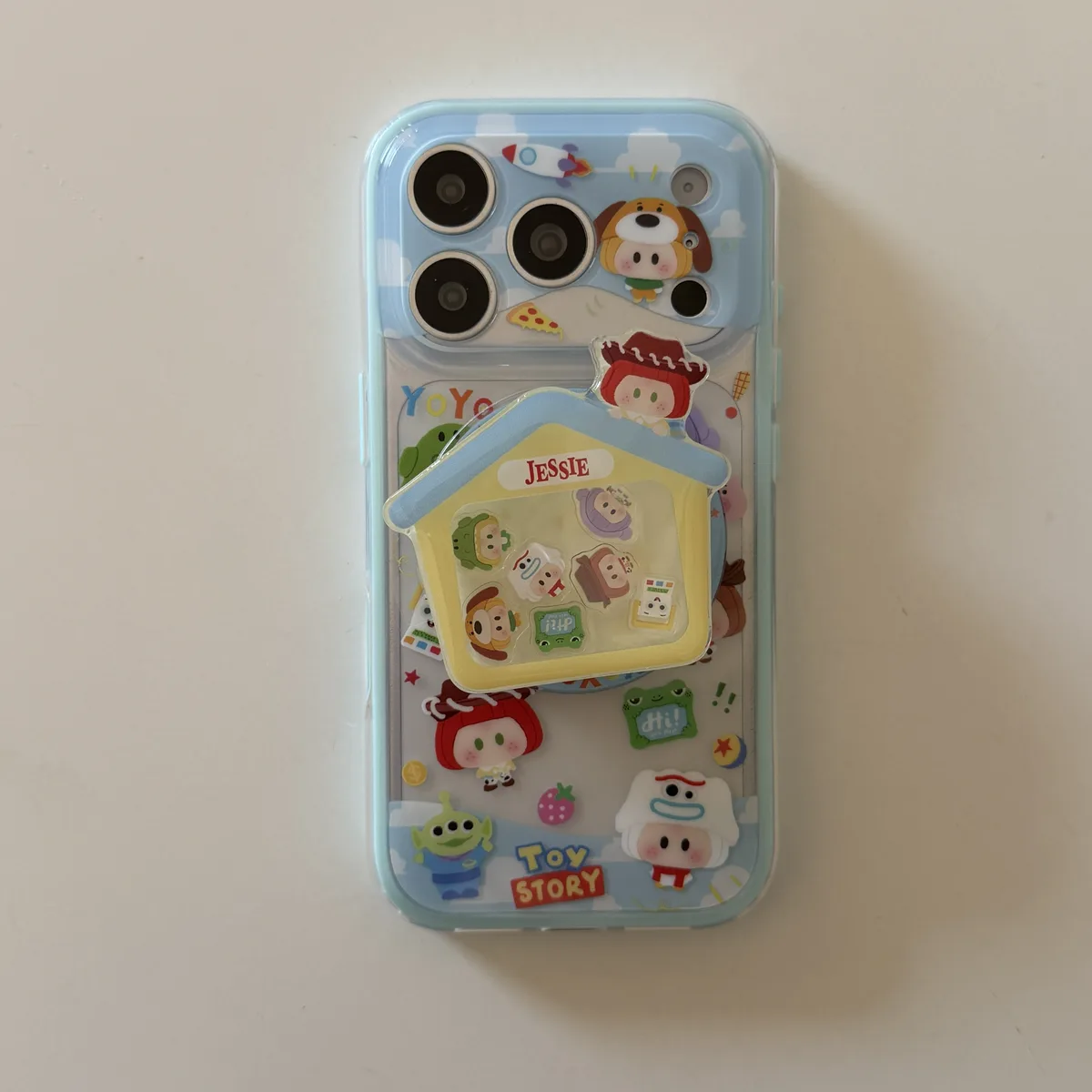Toy Story Kawaii Bubble Phone Case with Jessie House Charm & Beaded Strap for iPhone 17 16 15 Pro Max — MagSafe