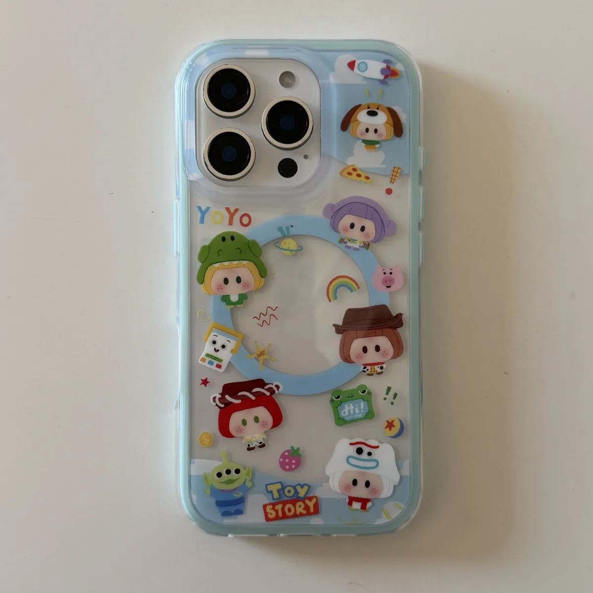 Toy Story Kawaii Bubble Phone Case with Jessie House Charm & Beaded Strap for iPhone 17 16 15 Pro Max — MagSafe