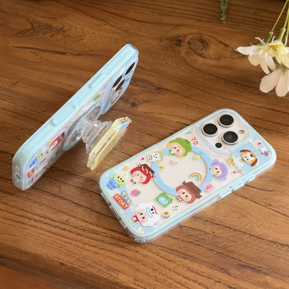Toy Story Kawaii Bubble Phone Case with Jessie House Charm & Beaded Strap for iPhone 17 16 15 Pro Max — MagSafe
